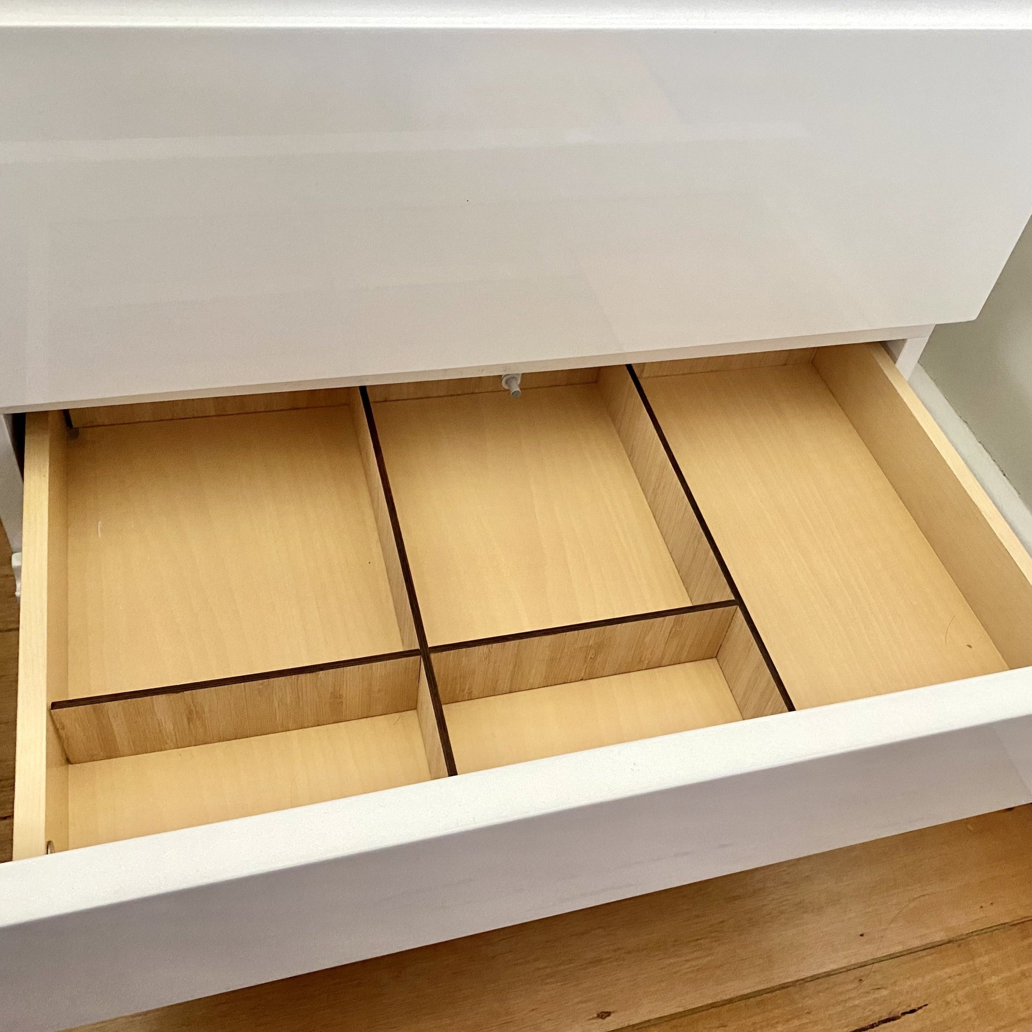 drawer organiser divider insert organizer bamboo- tidy.af